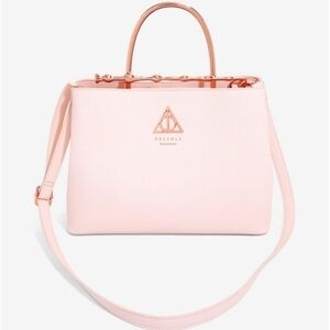 Loungefly Harry Potter Pink Rose Gold Deathly Hollows Elder Wand Handbag